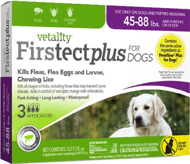 Firstect Plus Flea For Dogs 45-88lbs