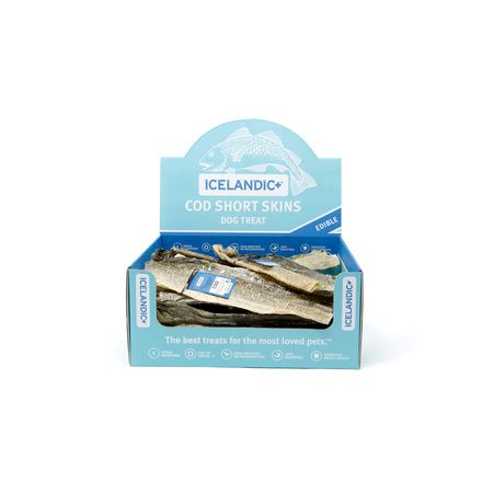 Icelandic+ Cod Skin Strips Short 8-10" - 36 per Case