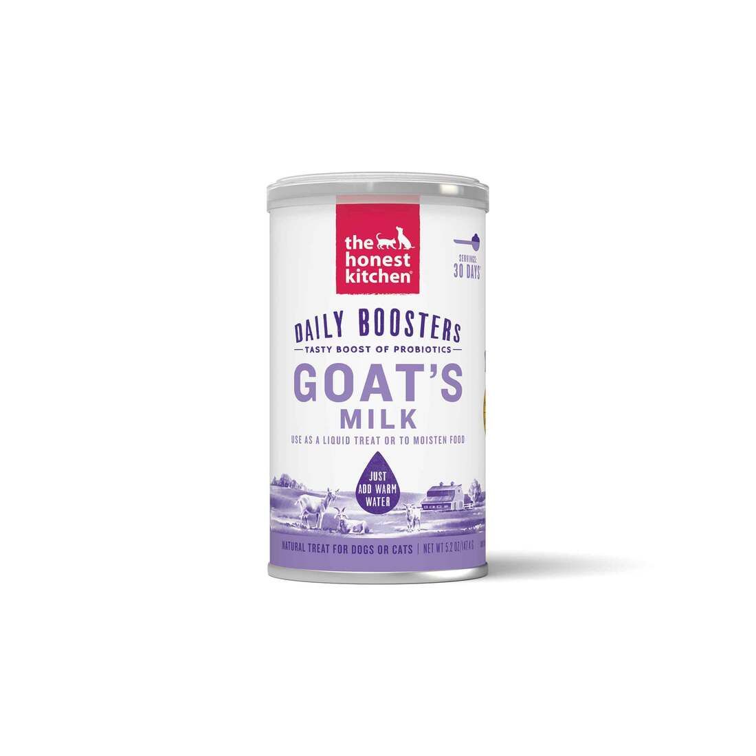 Honest Kitchen Dog Topper Daily Boosters Instant Goat's Milk Probiotics 5.2oz Honest Kitchen Dog Topper Daily Boosters Instant Goat's Milk Probiotics 5.2oz