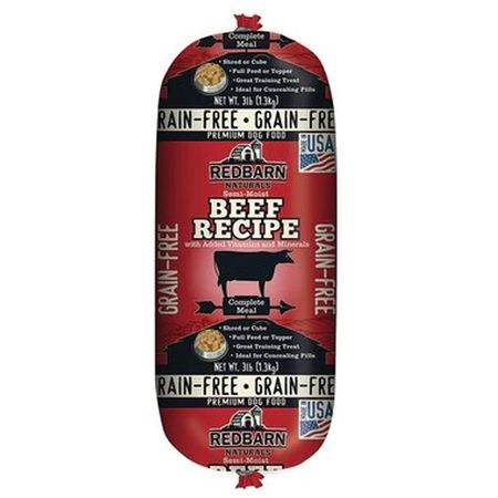 Redbarn Dog Food Roll GF Beef 3lb