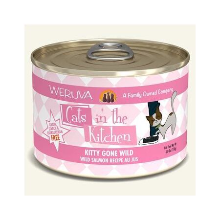 Weruva Cat Can GF CITK Kitty Gone Wild Salmon 6 oz 24/Case