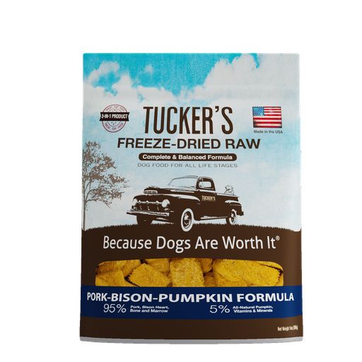 Tucker's Dog Food FD Pork Bison Pumpkin 14 oz