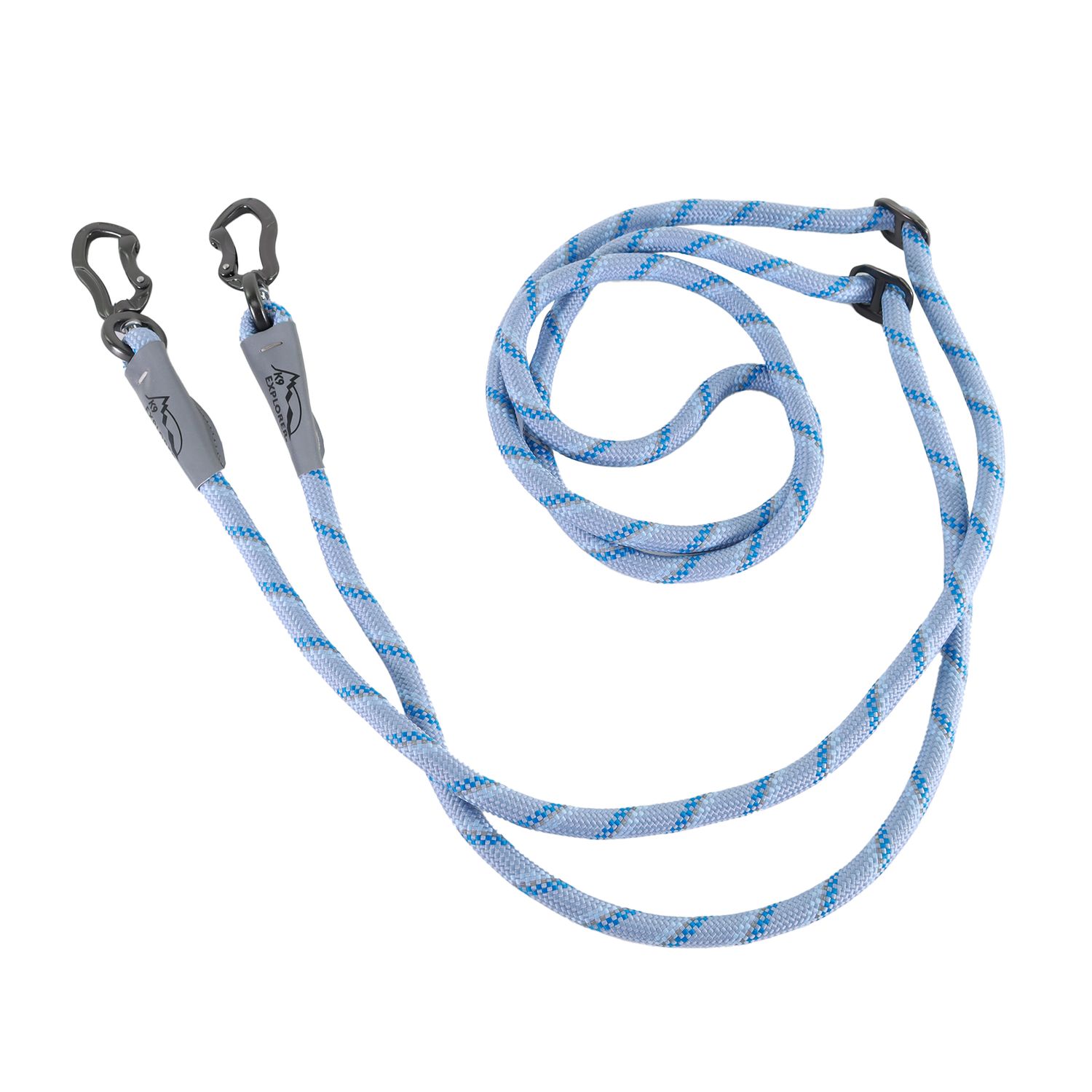 Coastal K9 Explorer Trek Multi-Function Rope Leash, Glacier, 8'
