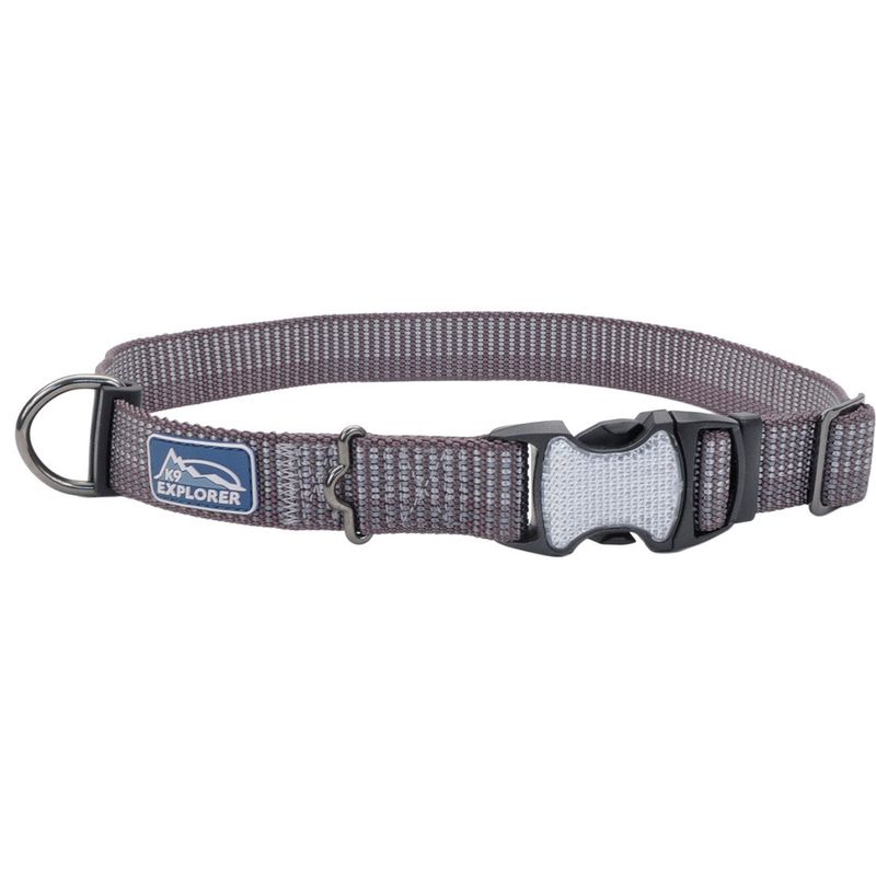 Coastal K9 Explorer® Brights Reflective Adjustable Dog Collar, Mountain, Medium - 1" x 12"-18"