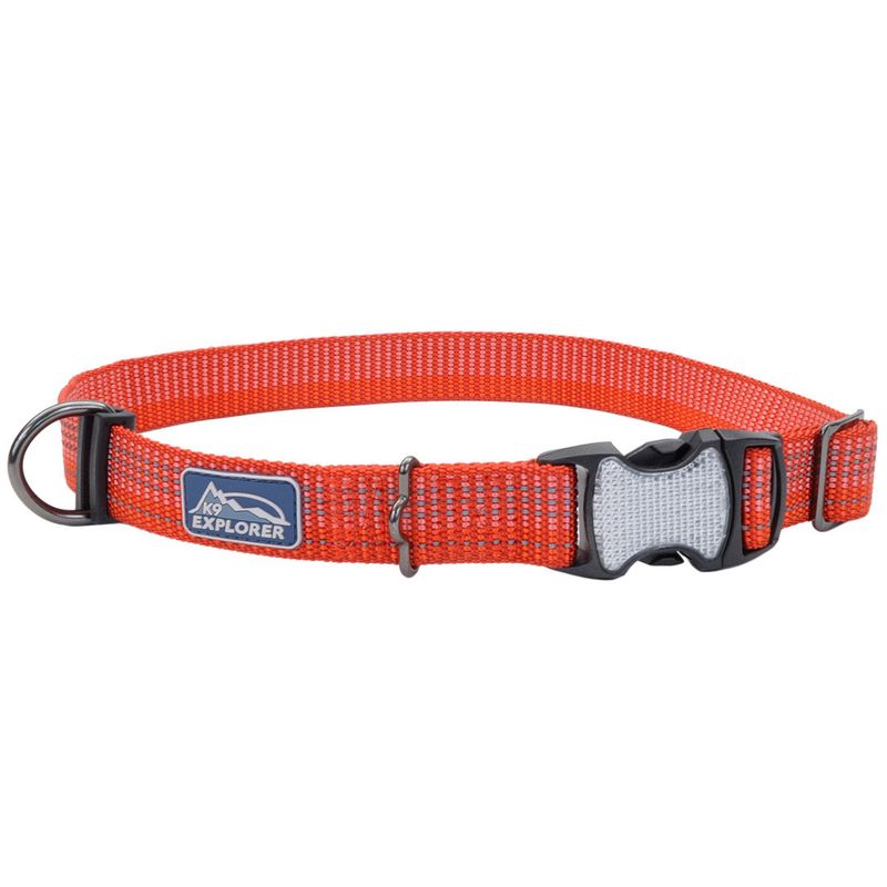 Coastal K9 Explorer® Brights Reflective Adjustable Dog Collar, Canyon, Medium - 1" x 12"-18"