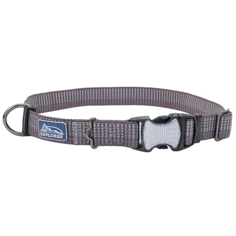 Coastal K9 Explorer® Brights Reflective Adjustable Dog Collar, Mountain, Large - 1" x 18"-26"