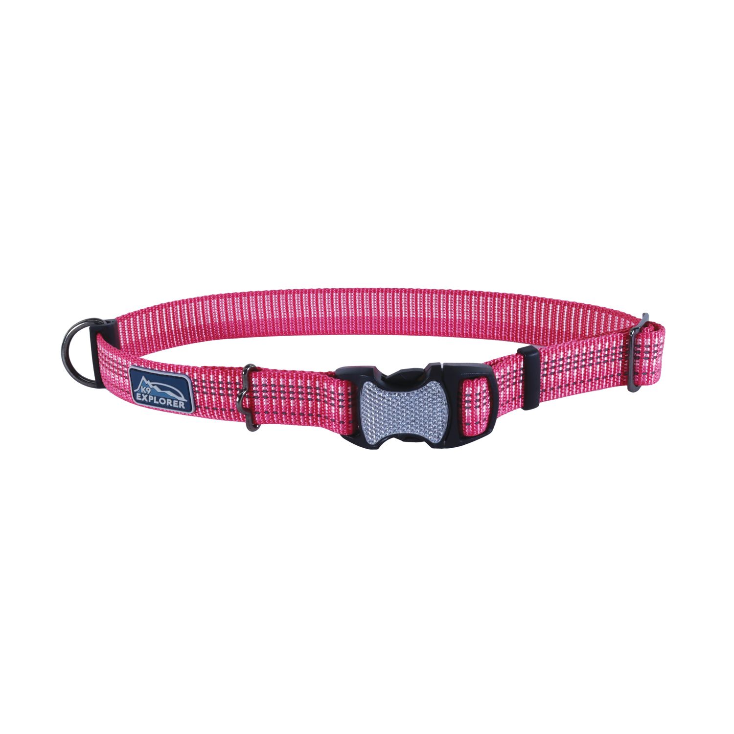 K9 Explorer® Brights Reflective Adjustable Dog Collar, Blossom, Extra Small - 5/8" x 8"-12"