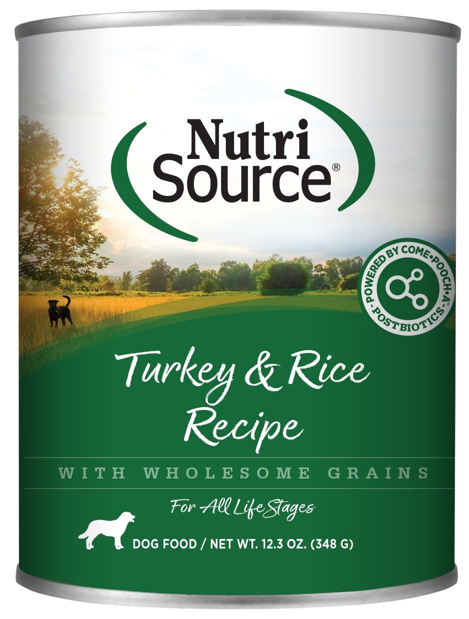 Nutrisource Turkey & Rice Dog Can 12.3 oz