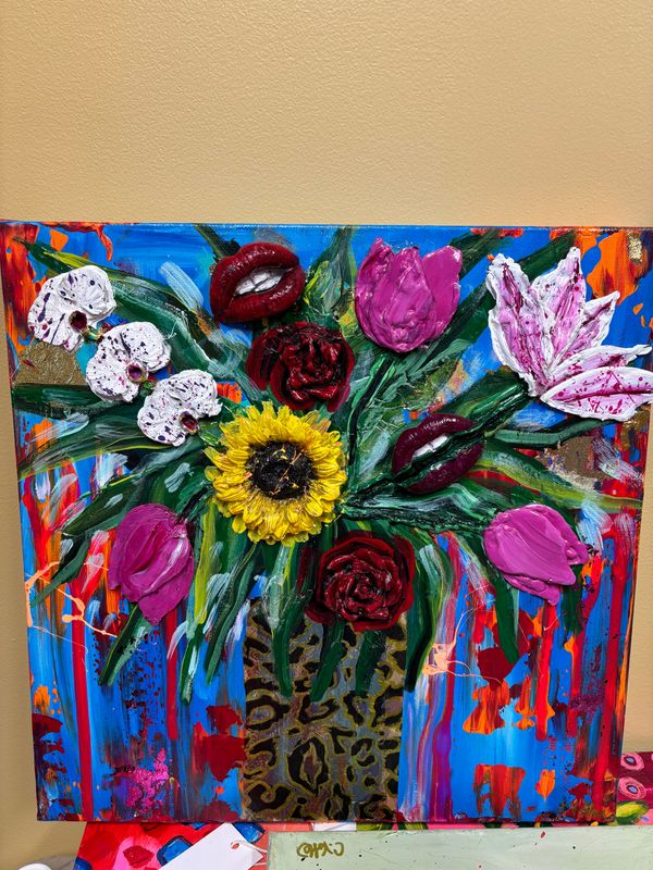 C. Volk Paintings Funky Florals