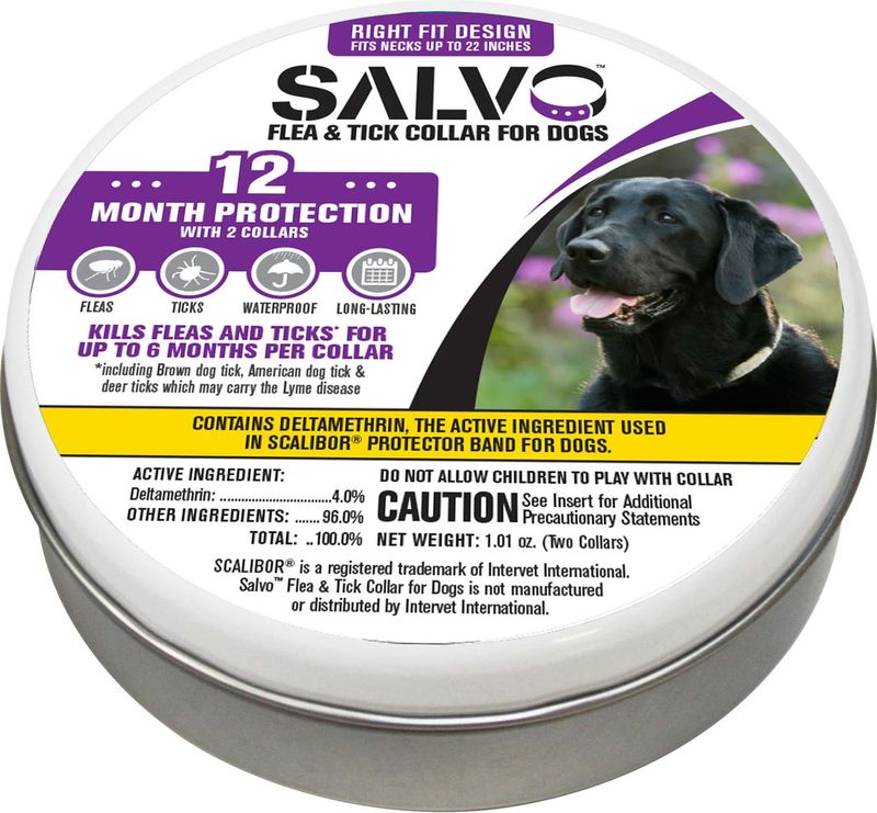 Salvo Flea And Tick Collar For Dogs Large And Extra Large