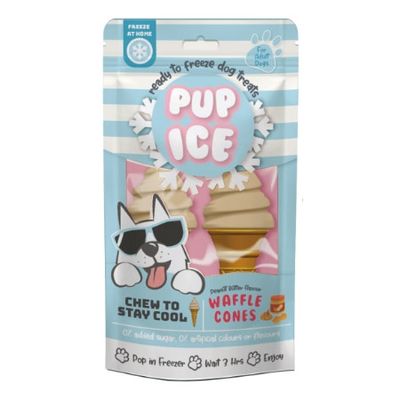Ethical Dog Treat Pup Ice Waffle Cone Vanilla Peanut Butter 2 Pk Ethical Dog Treat Pup Ice Waffle Cone Vanilla Peanut Butter 2 Pk