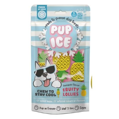 Ethical Dog Treat Pup Ice Fruity Lollies Pineapple 2 Pk