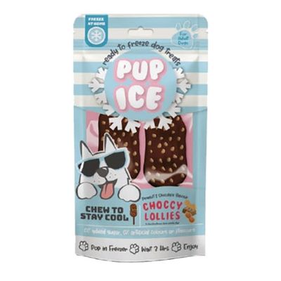 Ethical Dog Treat Pup Ice Choccy Lollies Peanut Butter Chocolate 2 Pack Ethical Dog Treat Pup Ice Choccy Lollies Peanut Butter Chocolate 2 Pack