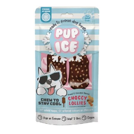 Ethical Dog Treat Pup Ice Choccy Lollies Peanut Butter Chocolate 2 Pack