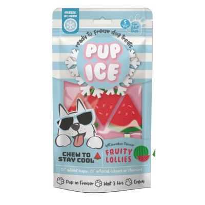 Ethical Dog Treat Pup Ice Fruity Lollies Watermelon 2 Pk