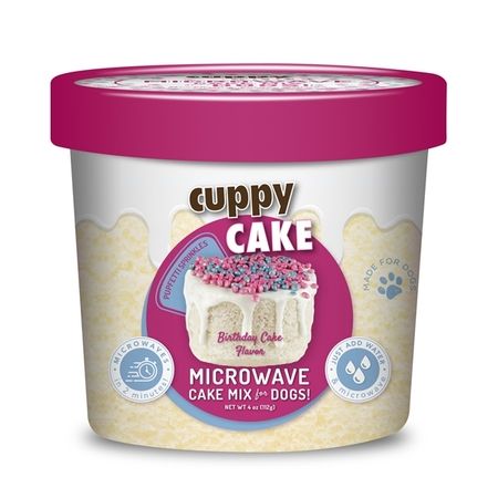 Puppy Cake Dog Treat Cuppy Cake Dog Treat Microwave Birthday Cake Dog Treat w/ Sprinkles