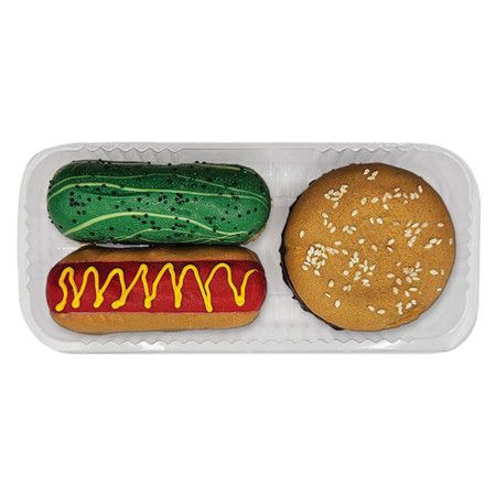 K9 Granola Dog Treat Donut Deli Pupnic Burger, Hotdog & Pickle 3 Pack