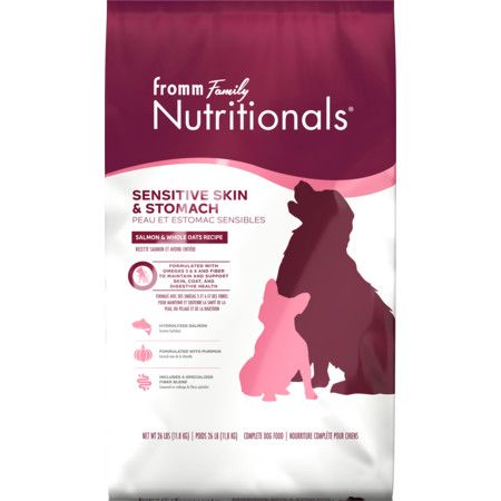 Fromm Dog Dry Nutritionals Sensitive Skin & Stomach Salmon & Whole Oats 26#