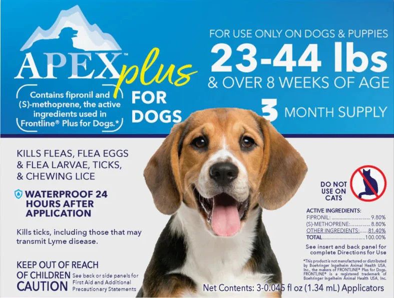 Apex Plus For Dogs 23-44 lbs