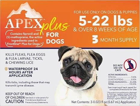 Apex Plus For Dogs 5-22 lbs
