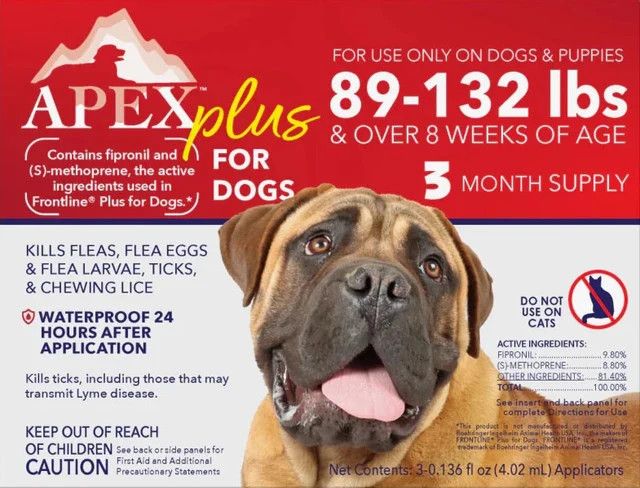 Apex Plus For Dogs 89-132 lbs