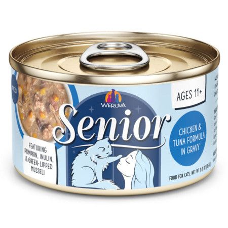 Weruva Cat Can Senior Chicken Tuna Gravy 3 oz 12/Tray