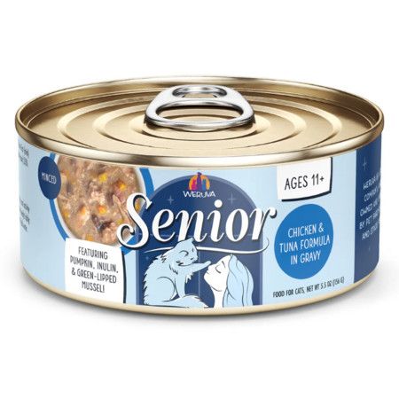 Weruva Cat Can Senior Chicken Tuna Gravy 5.5 oz 8/Tray