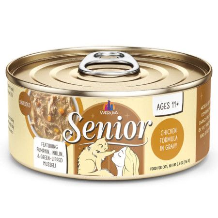 Weruva Cat Can Senior Chicken Gravy 5.5 oz 8/Tray
