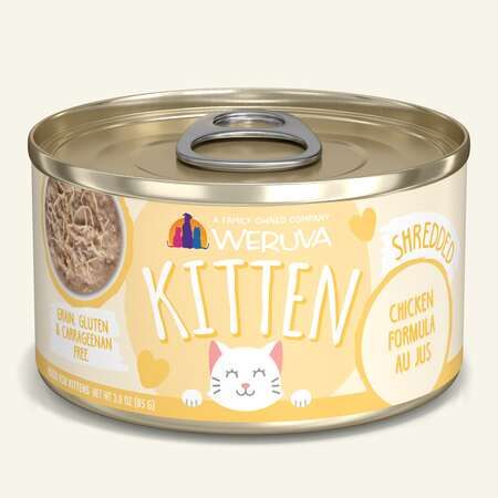 Weruva Kitten Chicken Formula Au Jus Wet Cat Food - 3 oz 12/cs