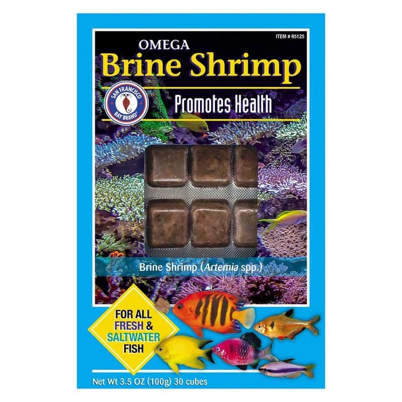 San Francisco Omega-3 Frozen Brine Shrimp Cubes 3.5 oz