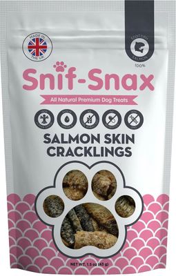 Snif Snax Salmon Skin Crackling Dog Treats 1.5 oz