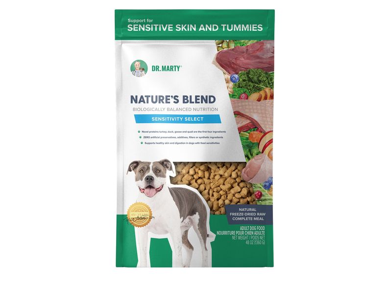 Dr. Marty's Nature's Blend Sensitivity Select Freeze Dried Dog 48 oz