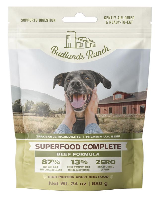 Badlands Ranch Air Dried Superfood Complete Beef Dog 24 oz