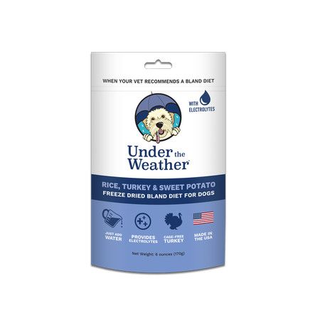 Under The Weather Dog Food FD Bland Diets w/ Electrolytes Turkey, Rice & Sweet Potato 6 oz