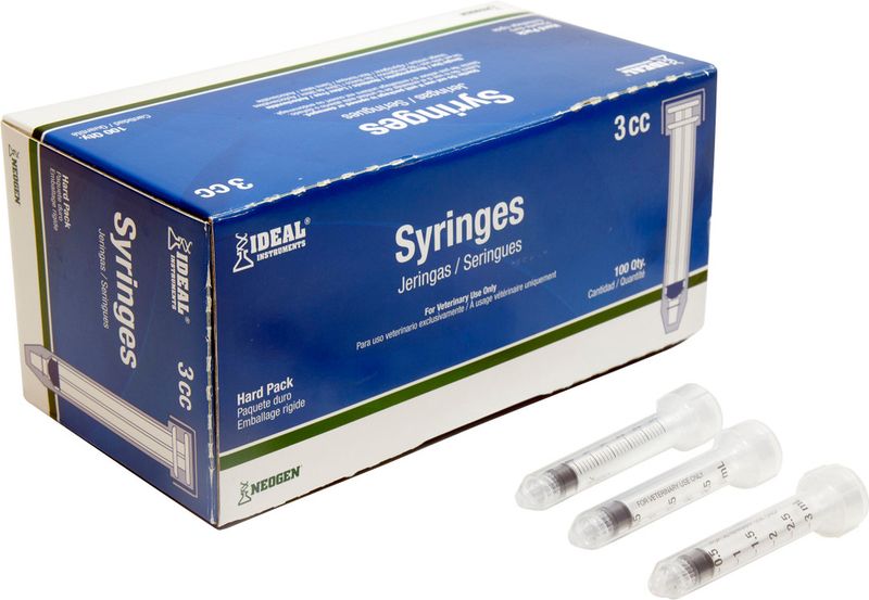 LUER LOCK DISPOSABLE SYRINGE 3cc without needle 100/box