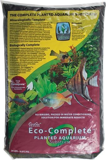 CaribSea Eco-Complete Planted Aquarium Substrate Black 2 / 20 lb