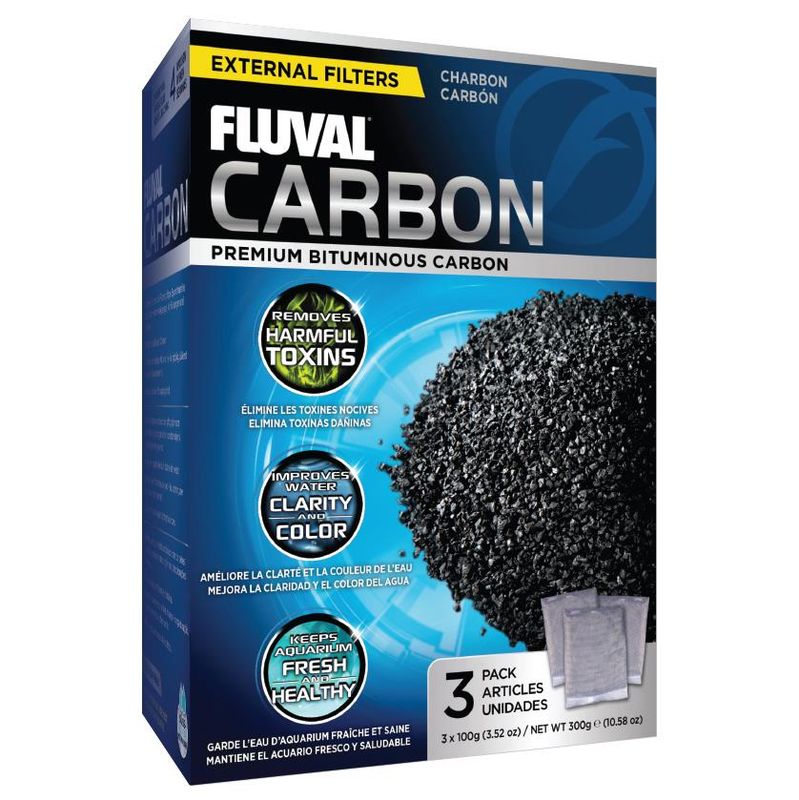 Fluval Carbon 100 g Nylon Bags 3 pack