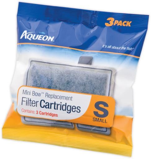 Aqueon Filter Cartridge Mini Bow 3 pack