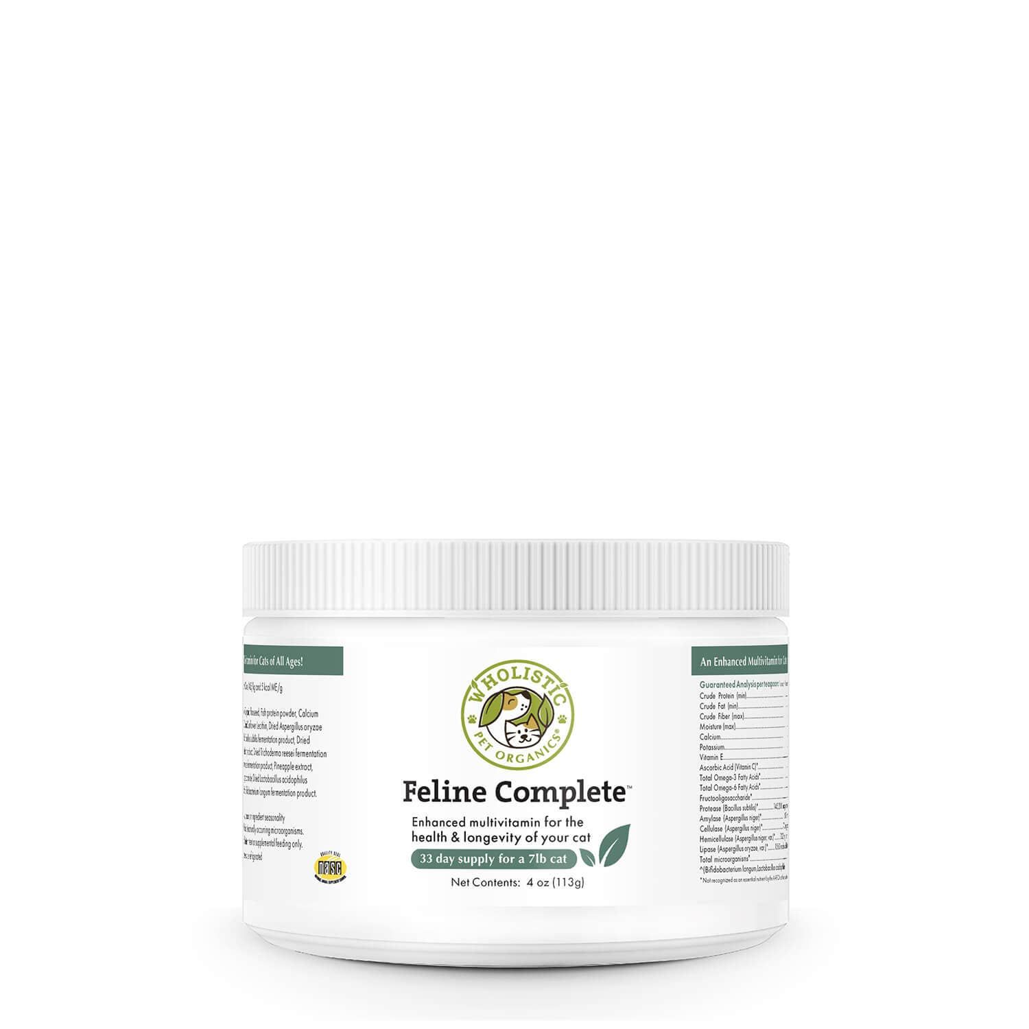 Wholistic Pet Organics Feline Complete™ Whitefish 4oz