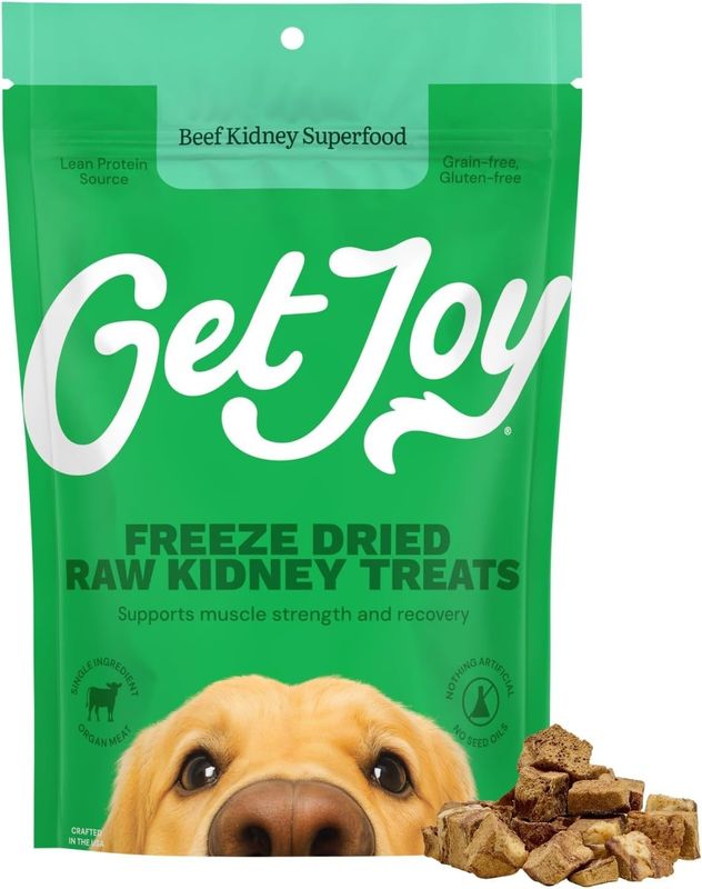 Get Joy Balance 100% Beef Kidney Freeze Dried Dog Treats 4 oz Case of 10
