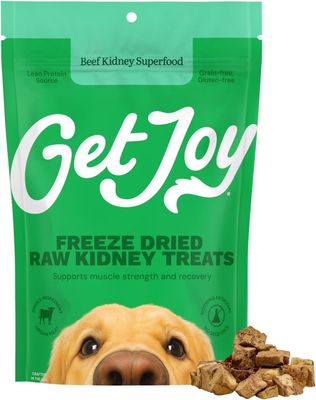 Get Joy Balance 100% Beef Kidney Freeze Dried Dog Treats 4 oz single Get Joy Balance 100% Beef Kidney Freeze Dried Dog Treats 4 oz single