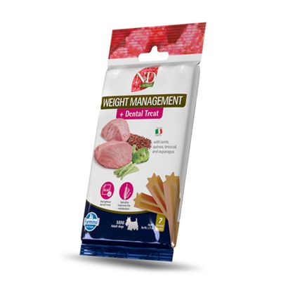 Farmina Dog Treat Dental QUINOA Weight Management Lamb Adult Mini 2.1 oz Farmina Dog Treat Dental QUINOA Weight Management Lamb Adult Mini 2.1 oz
