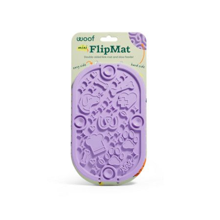 Woof Dog Toy Lick Mat FlipMat Mini Lavender