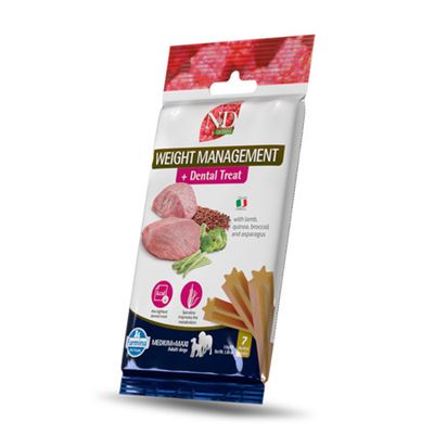 Farmina Dog Treat Dental QUINOA Weight Management Lamb Adult Medium Maxi 3.5 oz