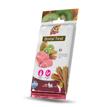 Farmina Dog Treat Dental TROPICAL Pork & Spelt Oats Adult Mini 2.1 oz