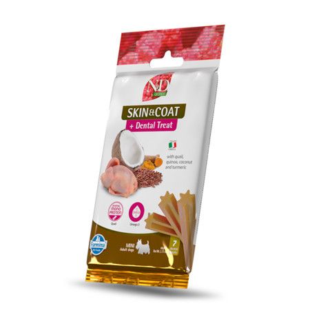 Farmina Dog Treat Dental QUINOA Skin & Coat Quail Adult Mini 2.1 oz
