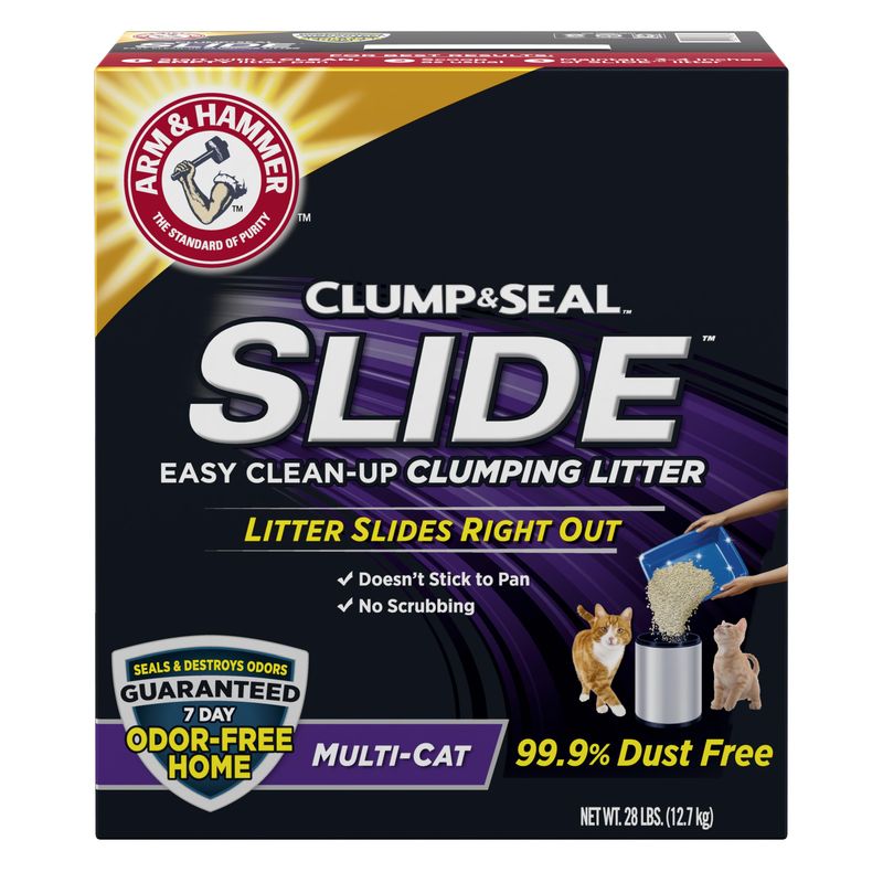 Arm & Hammer Slide Clump and Seal Multicat Cat Litter 28 lb