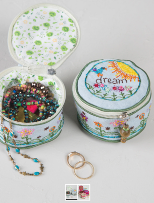 Embroidered Jewelry Case - Dream