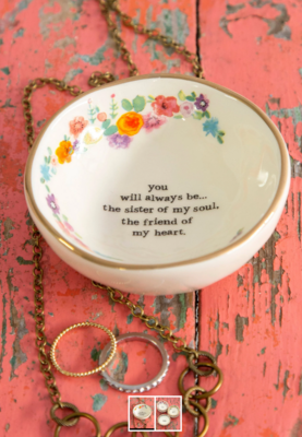 Ceramic Giving Trinket Bowl - Sister of My Soul