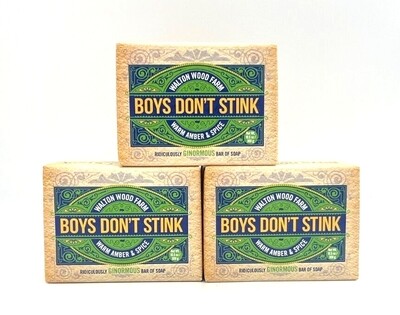 Walton Wood Farm * boys Don&#39;t Stink * XXL 10 oz Body Soap Bar